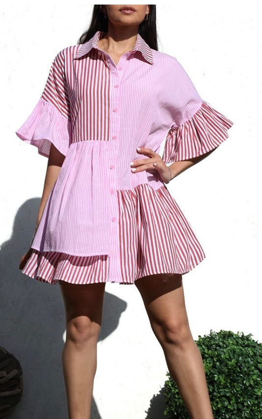 Button Down Tunic/ Mini Dress