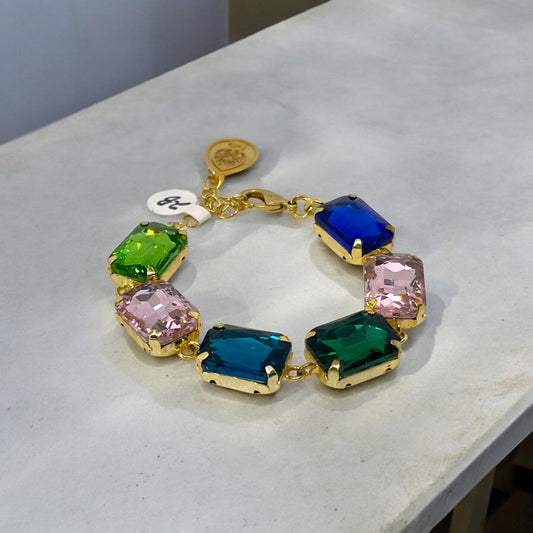 Multicolor Ringstones Bracelet