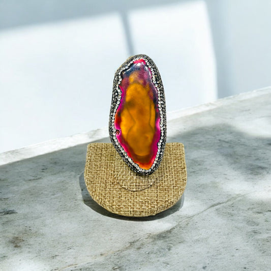 Turkish Adjustable Marble Ring