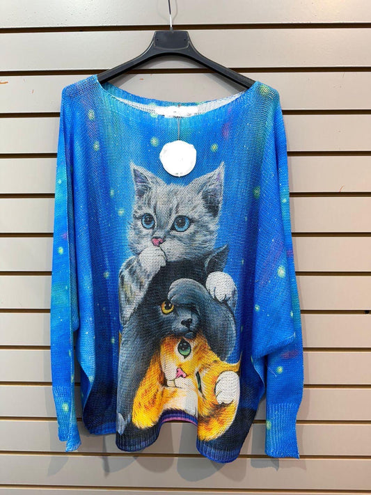 Kittens Soft Knitted Sweater